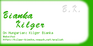 bianka kilger business card